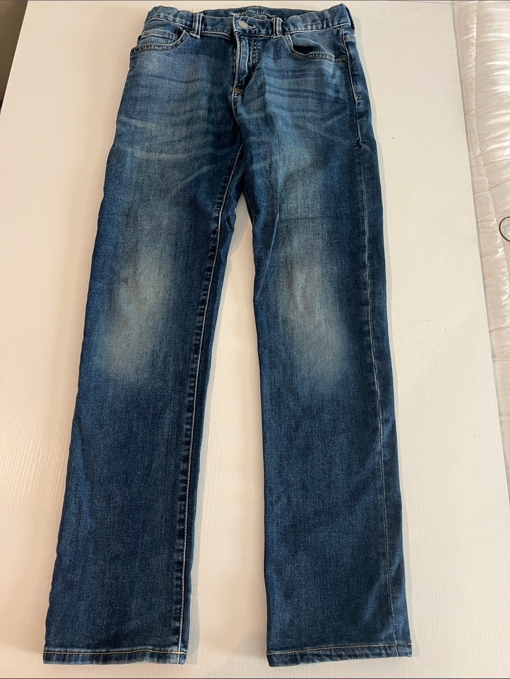 Gap Kids 1969 Washed Blue Straight Jeans